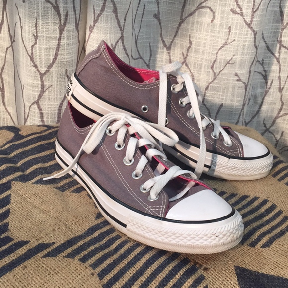 Converse chuck Taylor pink and grey sneakers - Picture 1 of 7